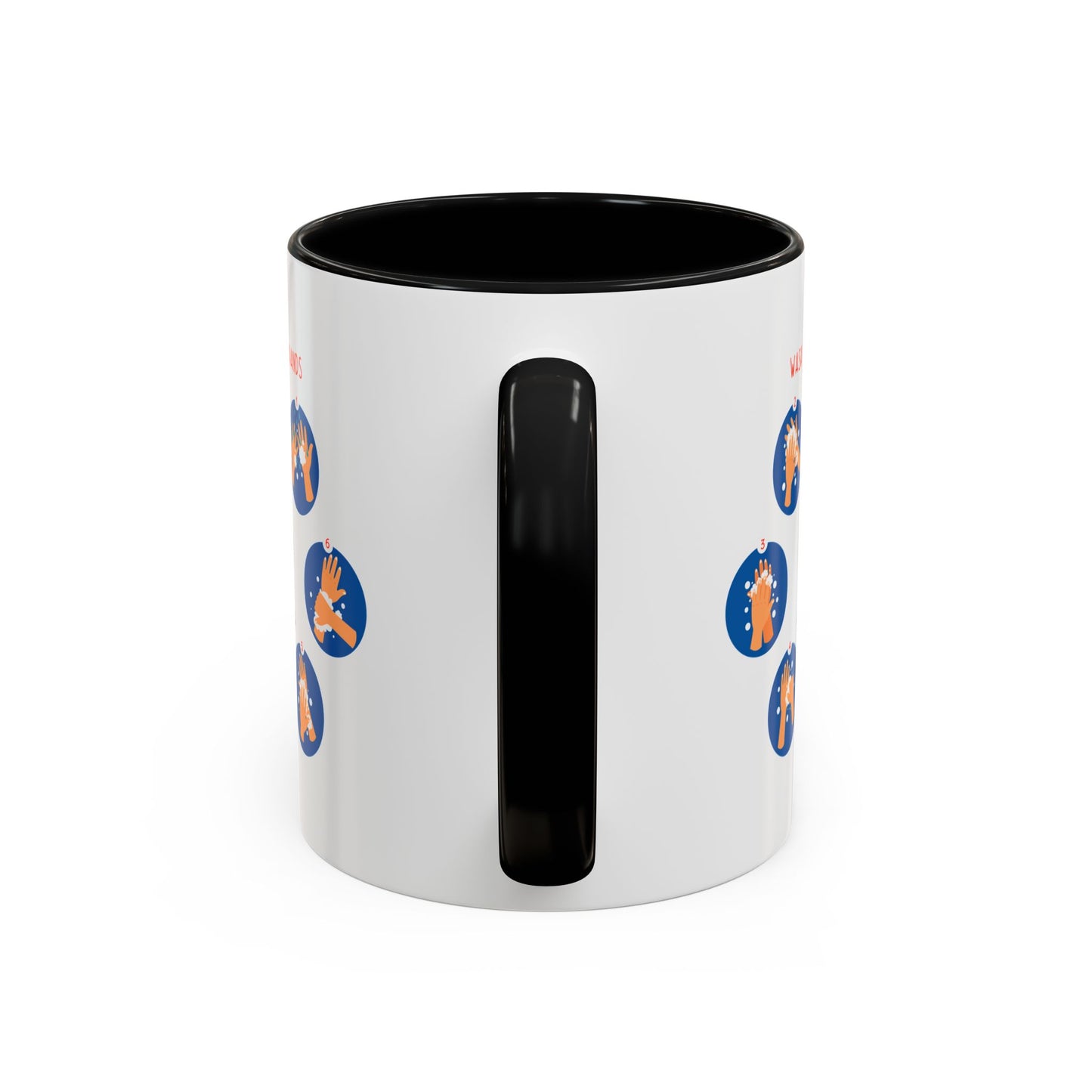 Accent Coffee Mug - Super kiddo teaching how to wash hands