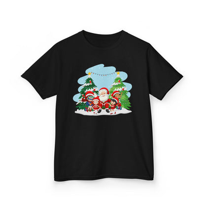 Kids Heavy Cotton™ Tee - Super kiddo with santa claus - [[{"value":"Wonderwear Kid"}]]