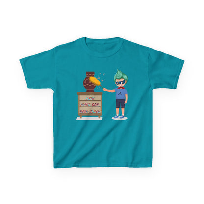 Kids Heavy Cotton™ Tee - Super kiddo cleaning a vase - [[{"value":"Wonderwear Kid"}]]