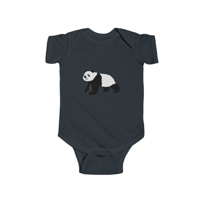 Baby Curious Panda Bodysuit - Infant Onesie Printify