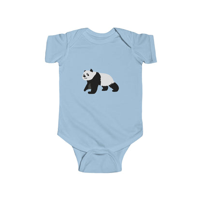 Baby Curious Panda Bodysuit - Infant Onesie Printify