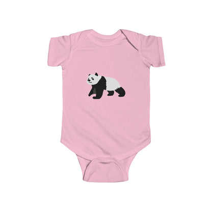 Baby Curious Panda Bodysuit - Infant Onesie Printify