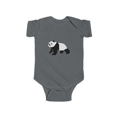 Baby Curious Panda Bodysuit - Infant Onesie Printify