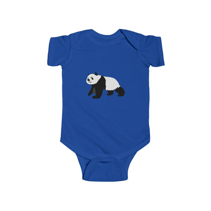 Baby Curious Panda Bodysuit - Infant Onesie Printify