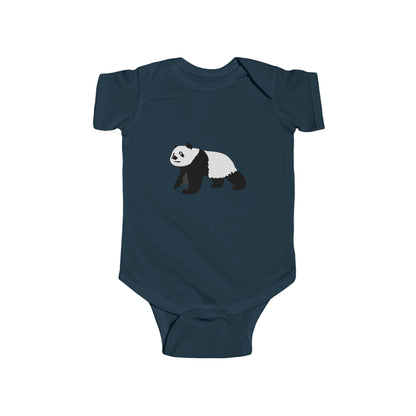Baby Curious Panda Bodysuit - Infant Onesie Printify