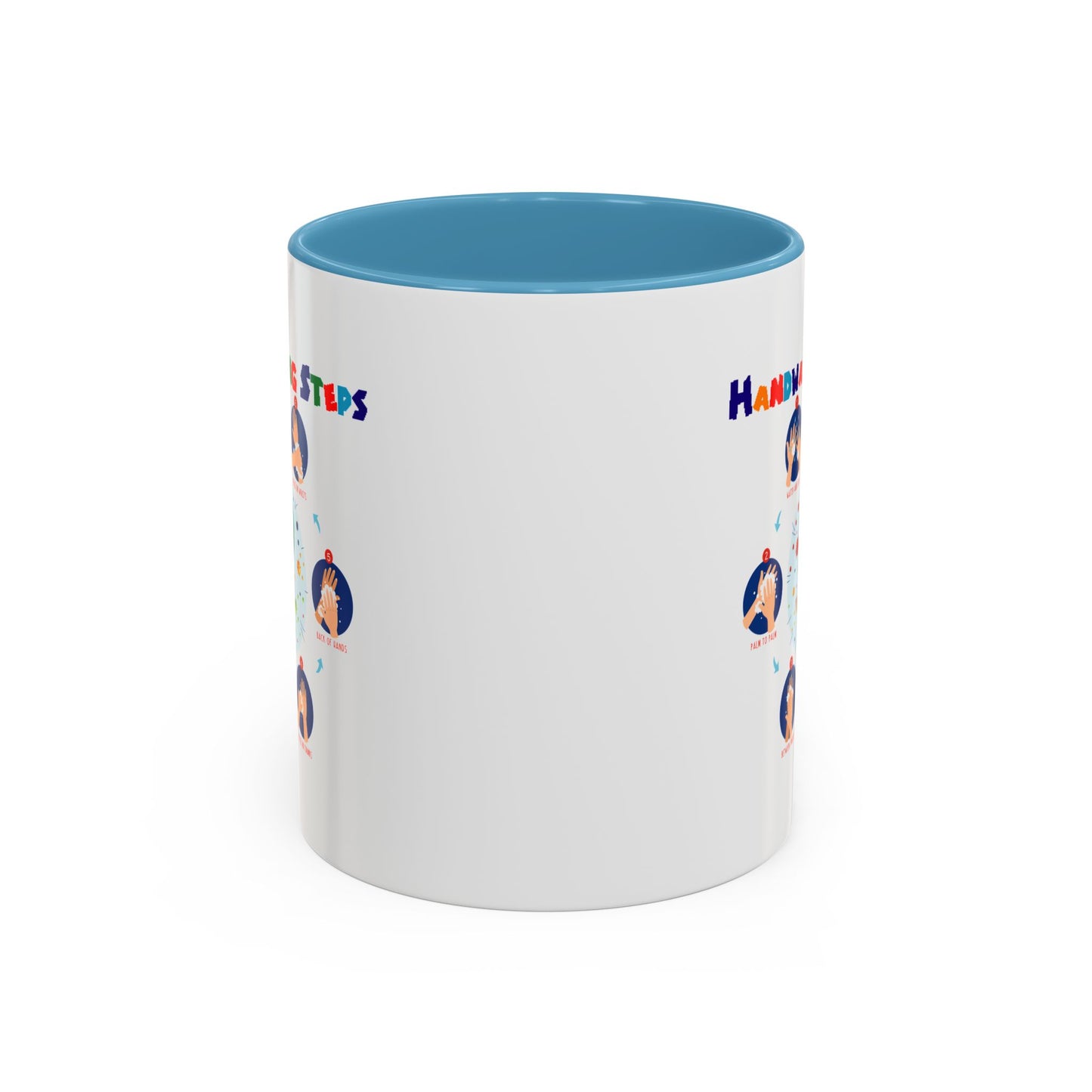 Accent Coffee Mug - Super kiddo how to wash hand properly
