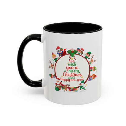 Accent Coffee Mug - We wish you a merry christmas - [[{"value":"Wonderwear Kid"}]]