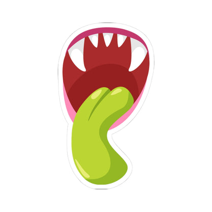 Kiss-Cut Vinyl Decals - Monster showing tounge Printify