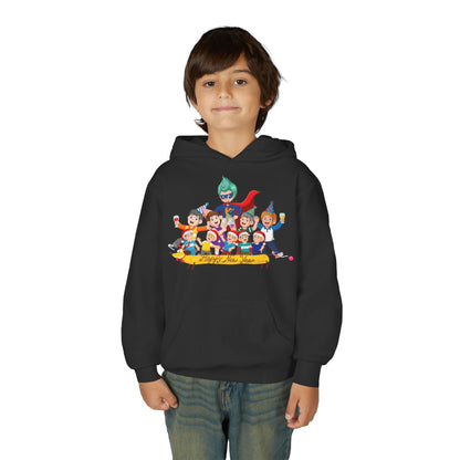 Youth Heavy Blend Hooded Sweatshirt - Happy new year with friends - [[{"value":"Wonderwear Kid"}]]