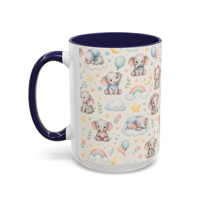 Accent Coffee Mug  (11/15 oz) - Baby Elephant Nursery