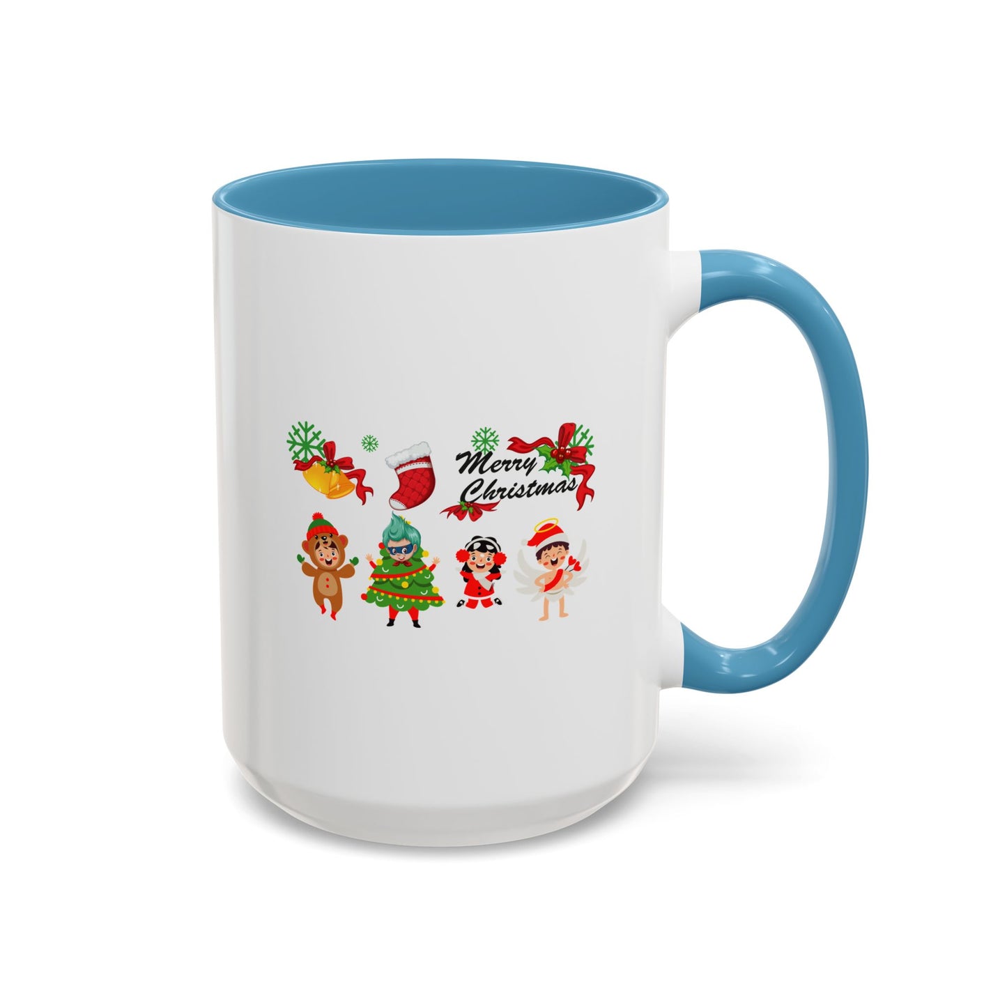 Accent Coffee Mug - Merry christmas from super kid