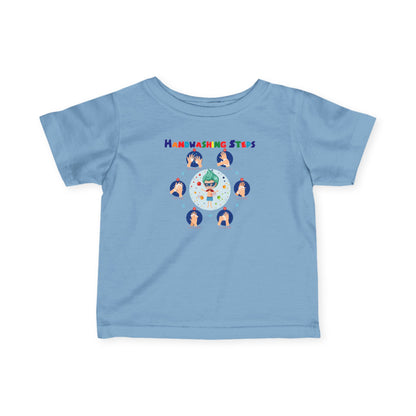 Infant Fine Jersey Tee - Super kiddo how to wash hand properly - [[{"value":"Wonderwear Kid"}]]