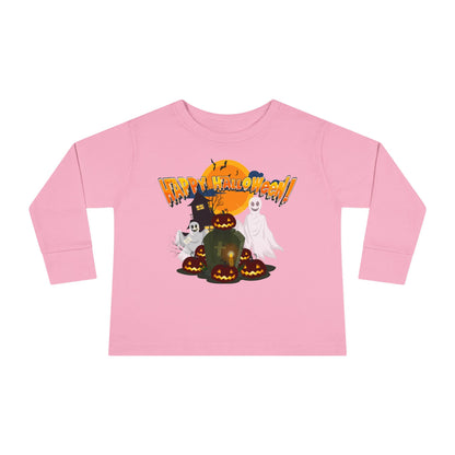 Toddler Long Sleeve Tee - Happy holloween - cemetery - [[{"value":"Wonderwear Kid"}]]