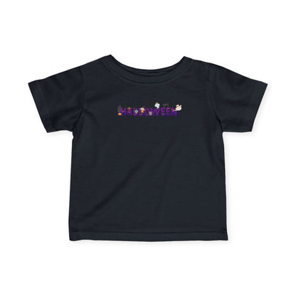 Infant Fine Jersey Tee - Holloween word Printify