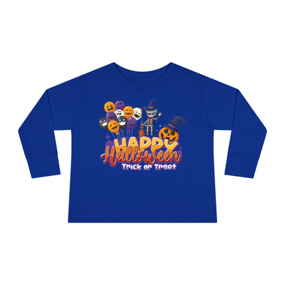 Toddler Long Sleeve Tee - Happy halloween trick or treat - [[{"value":"Wonderwear Kid"}]]