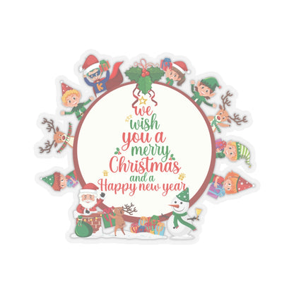 Kiss-Cut Stickers - We wish you a merry christmas - [[{"value":"Wonderwear Kid"}]]