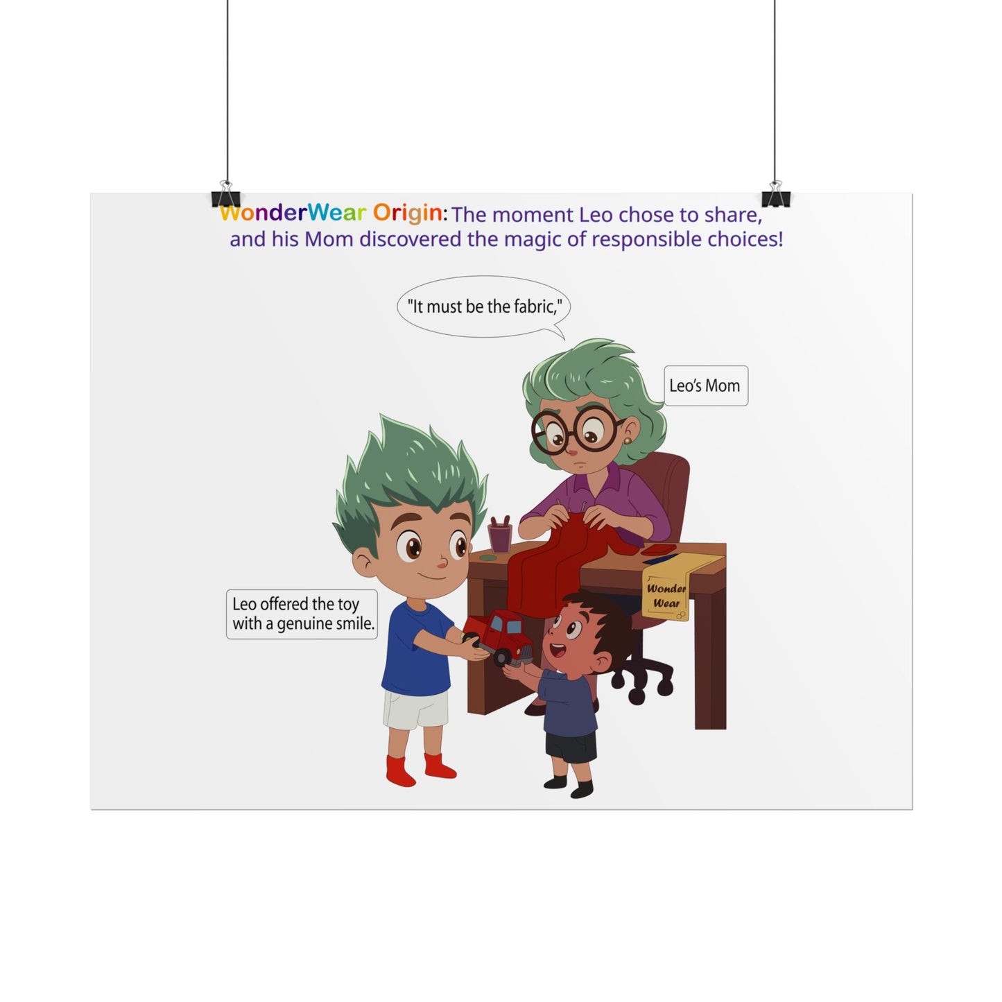 Rolled Posters - WonderWear Origin - [[{"value":"Wonderwear Kid"}]]