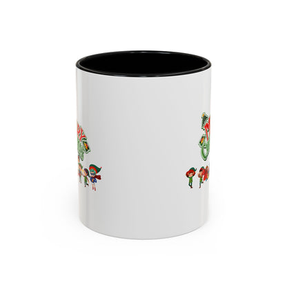 Accent Coffee Mug - Merry christmas from super friends - [[{"value":"Wonderwear Kid"}]]