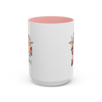 Accent Coffee Mug - Christmas alphabet with super kiddo - [[{"value":"Wonderwear Kid"}]]
