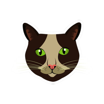 Kiss-Cut Stickers - Cow Cat Printify