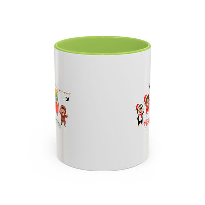 Accent Coffee Mug - Merry christmas by super kiddo and friends - [[{"value":"Wonderwear Kid"}]]
