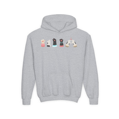 Youth Heavy Blend Hooded Sweatshirt - Paw Printify