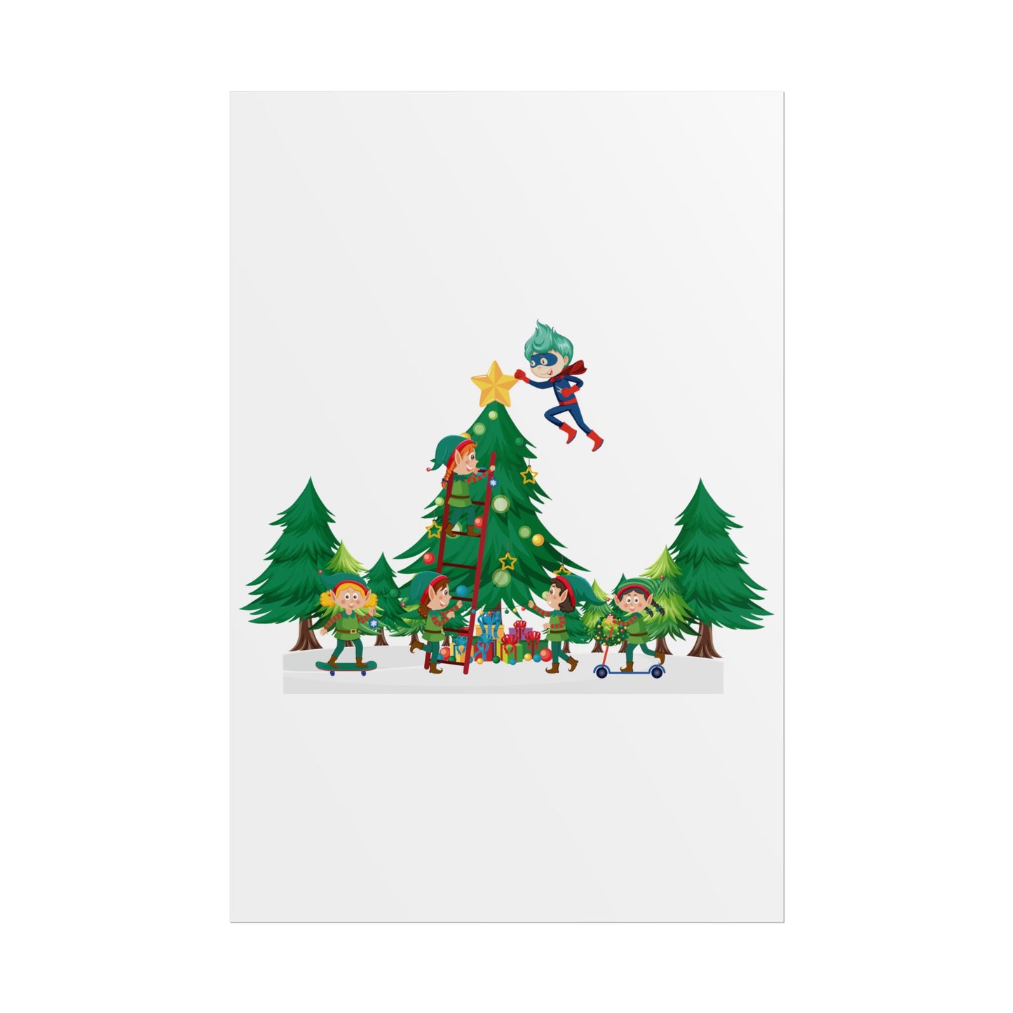 Rolled Posters - Super kiddo putting the stars - [[{"value":"Wonderwear Kid"}]]