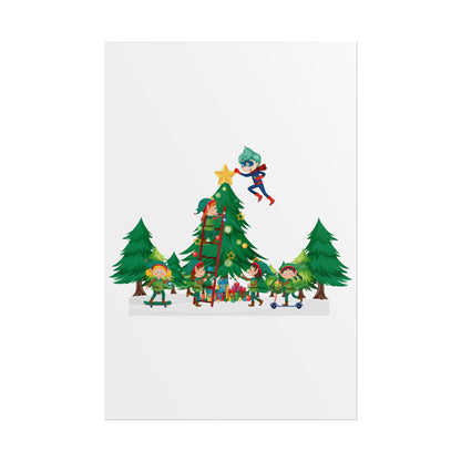 Rolled Posters - Super kiddo putting the stars - [[{"value":"Wonderwear Kid"}]]