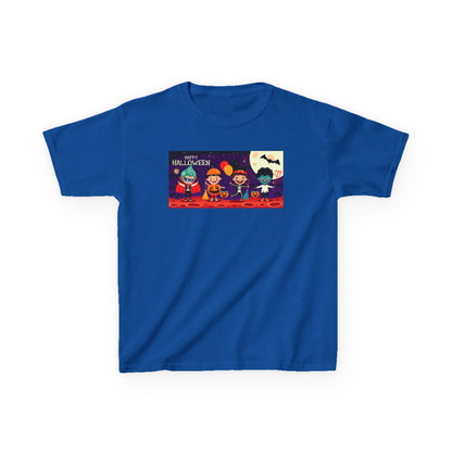 Kids Heavy Cotton™ Tee - Super kiddo with friends on holloween - [[{"value":"Wonderwear Kid"}]]