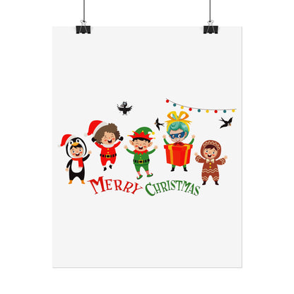 Rolled Posters - Merry christmas by super kiddo and friends - [[{"value":"Wonderwear Kid"}]]