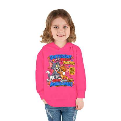 Toddler Hoodie — Tom and Jerry - Different, Best Friends