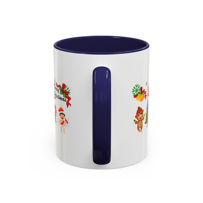 Accent Coffee Mug - Merry christmas from super kid - [[{"value":"Wonderwear Kid"}]]