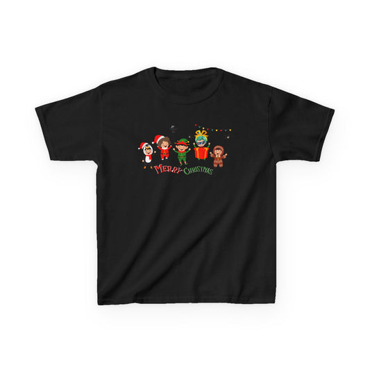 Kids Heavy Cotton™ Tee - Merry christmas by super kiddo and friends - [[{"value":"Wonderwear Kid"}]]