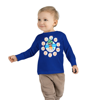 Toddler Long Sleeve Tee - Super kiddo hand washing steps - [[{"value":"Wonderwear Kid"}]]