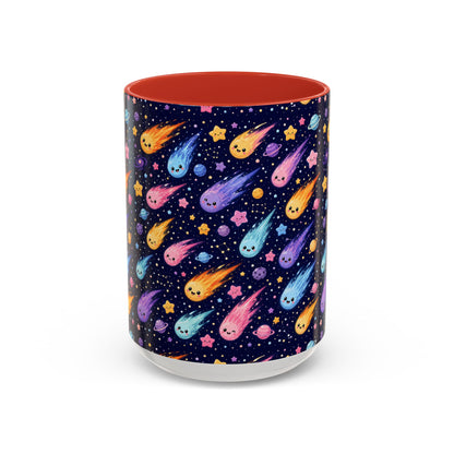 Accent Coffee Mug  (11/15 oz) - Cosmic Comet