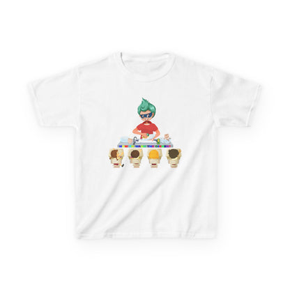 Kids Heavy Cotton™ Tee - Little kiddo teaching to wash dishes - [[{"value":"Wonderwear Kid"}]]
