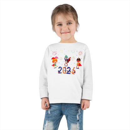 Toddler Long Sleeve Tee - Super kiddo and other hero - [[{"value":"Wonderwear Kid"}]]