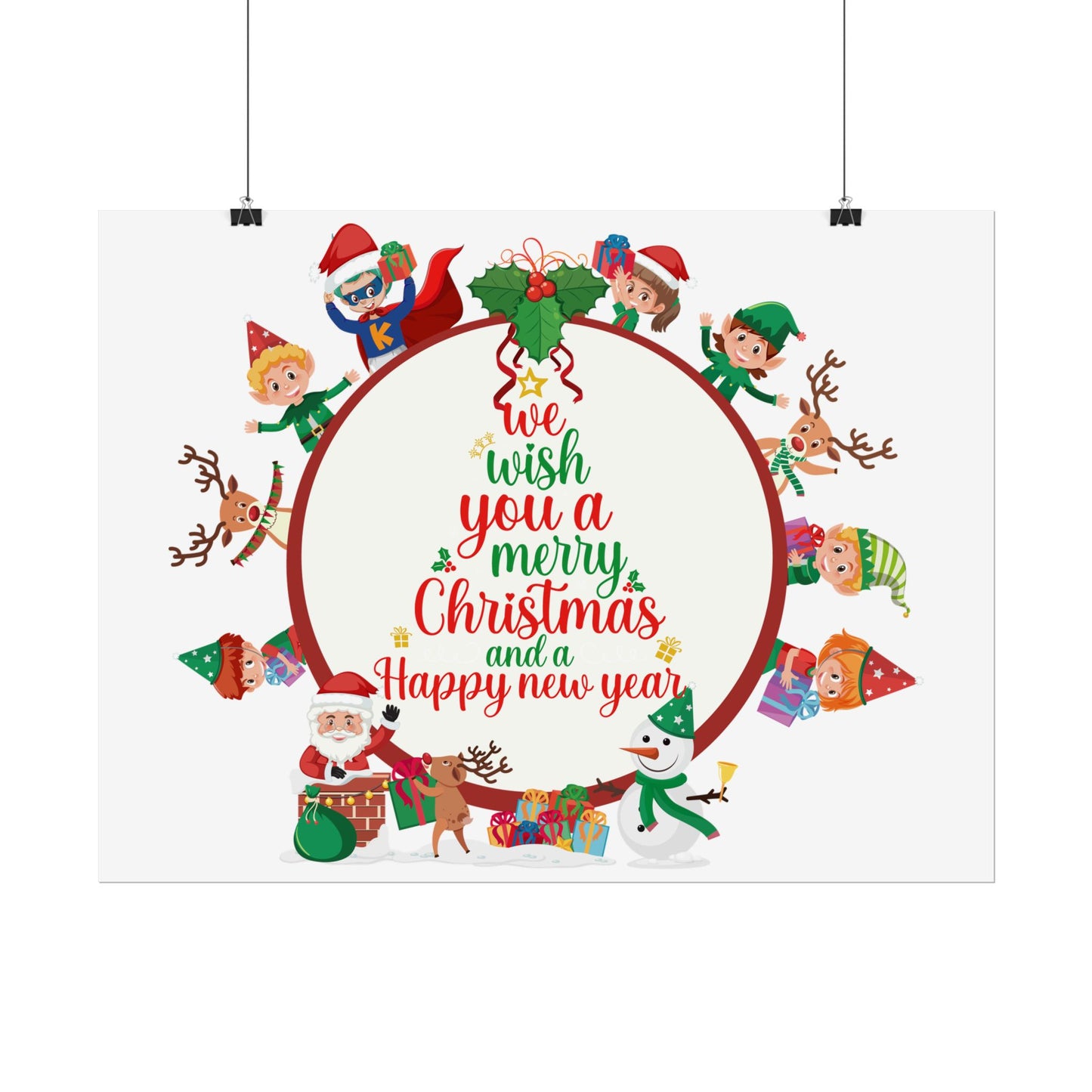 Rolled Posters - We wish you a merry christmas - [[{"value":"Wonderwear Kid"}]]