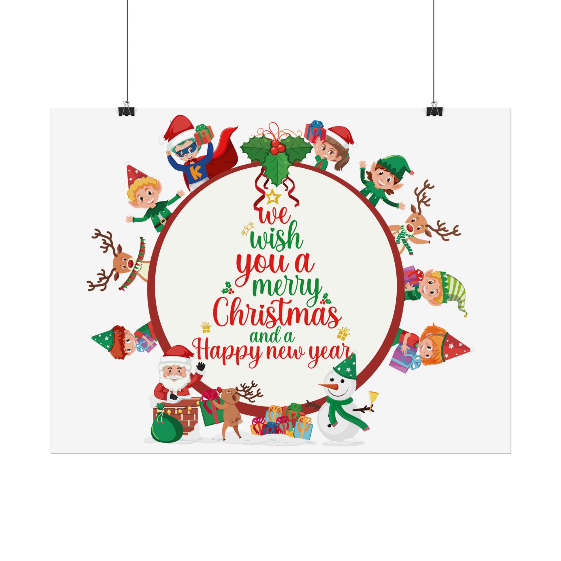 Rolled Posters - We wish you a merry christmas - [[{"value":"Wonderwear Kid"}]]