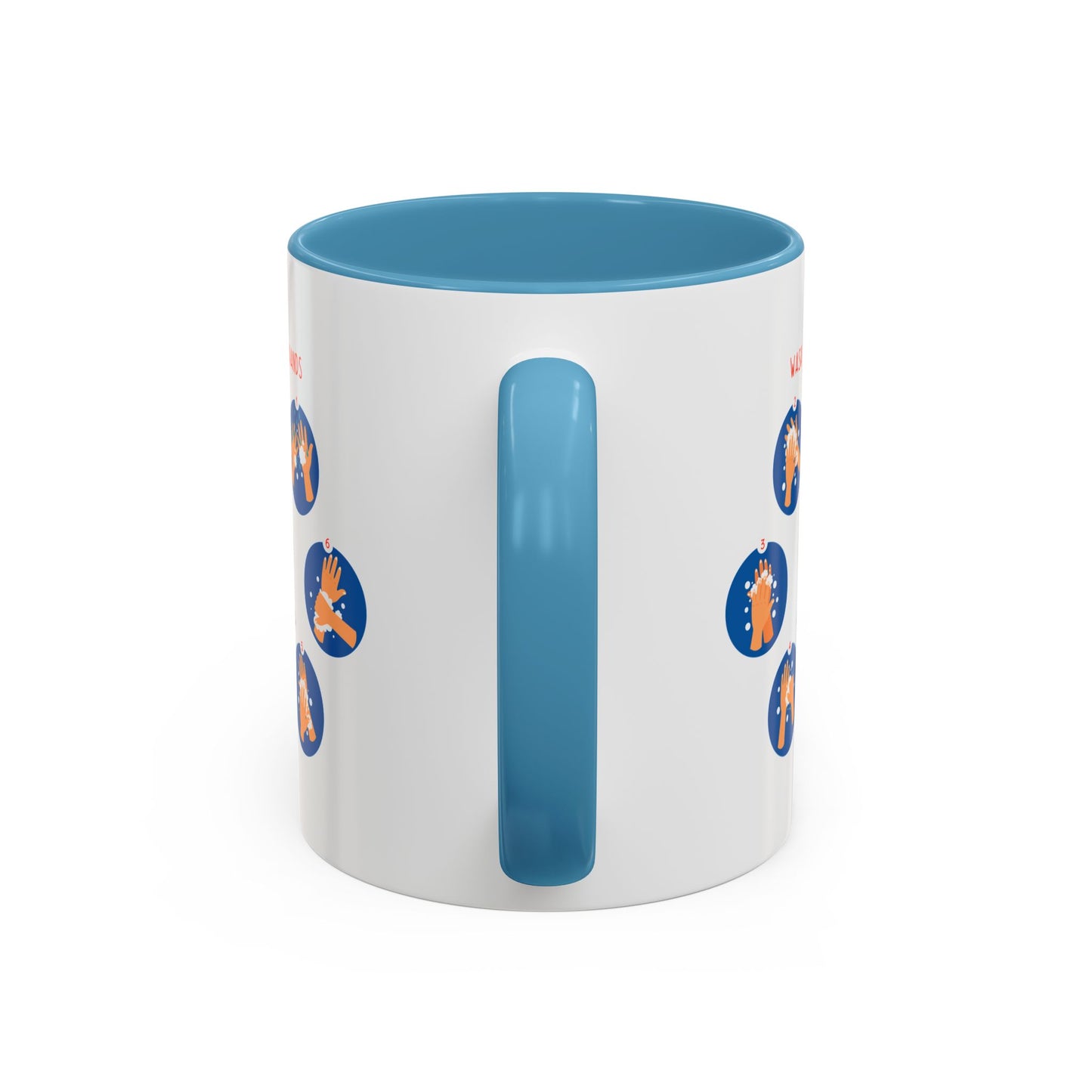 Accent Coffee Mug - Super kiddo teaching how to wash hands