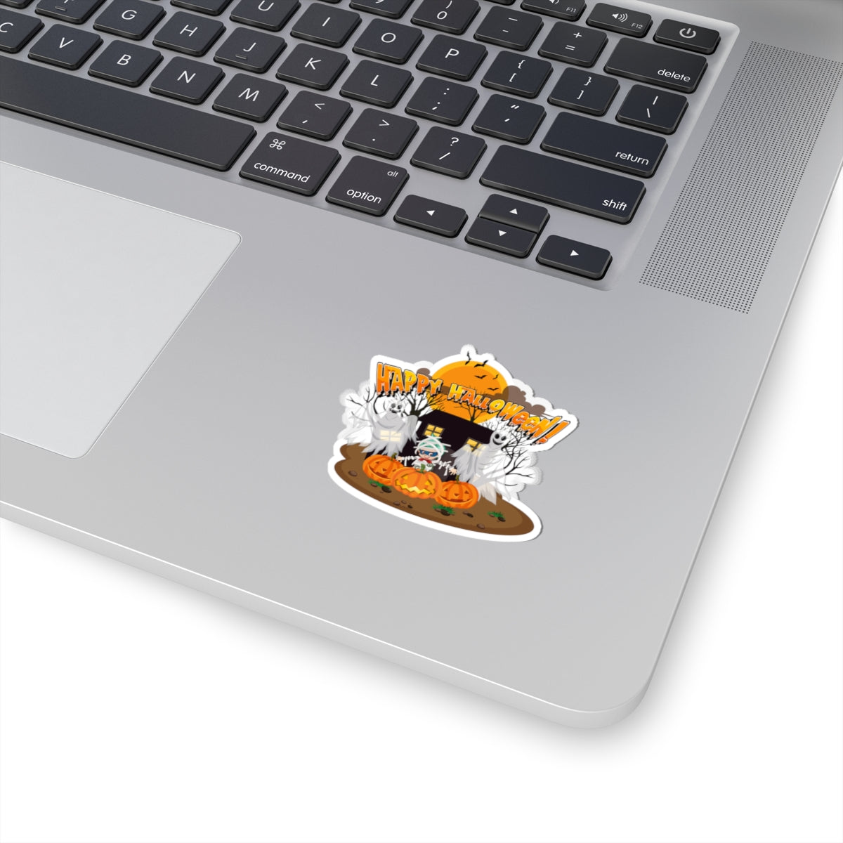 Kiss-Cut Stickers - Super kiddo with ghost - [[{"value":"Wonderwear Kid"}]]