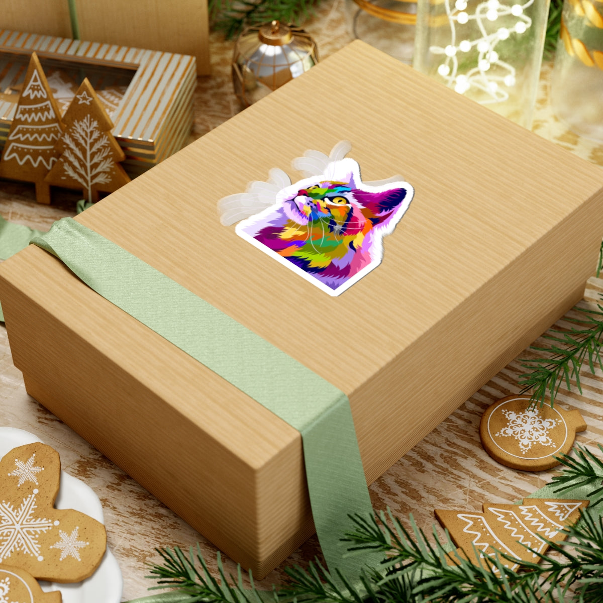 Kiss-Cut Stickers - The cat