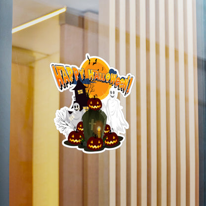Halloween Kiss-Cut Vinyl Decals – Happy holloween - cemetery - [[{"value":"Wonderwear Kid"}]]