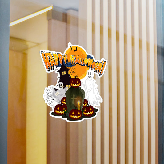 Halloween Kiss-Cut Vinyl Decals – Happy holloween - cemetery - [[{"value":"Wonderwear Kid"}]]