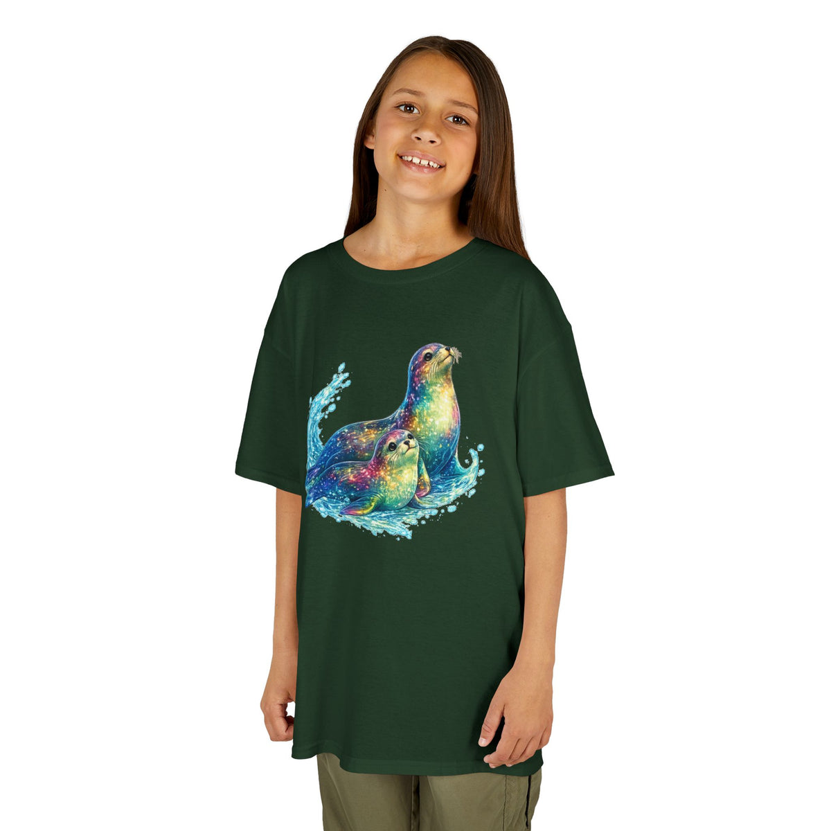 Kids Heavy Cotton™ Tee - vibrant sea lions