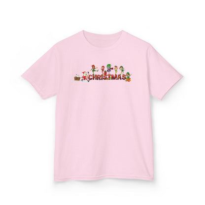 Kids Heavy Cotton™ Tee - Christmas with santa claus and friends - [[{"value":"Wonderwear Kid"}]]
