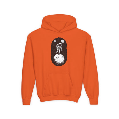Youth Heavy Blend Hooded Sweatshirt - Cosmic Adventure Printify