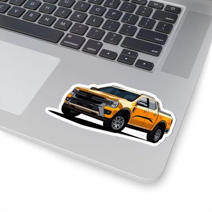 Kiss-Cut Stickers - Orange Truck Printify