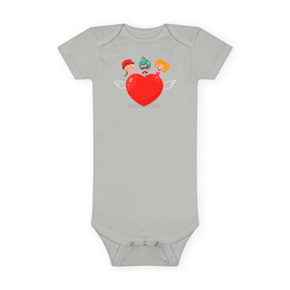 Infant Jersey One Piece - Valentines - Super kiddo on top of heart - [[{"value":"Wonderwear Kid"}]]