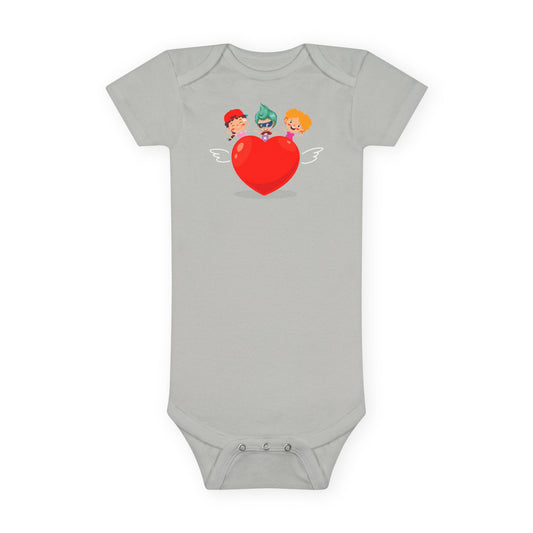Infant Jersey One Piece - Valentines - Super kiddo on top of heart - [[{"value":"Wonderwear Kid"}]]
